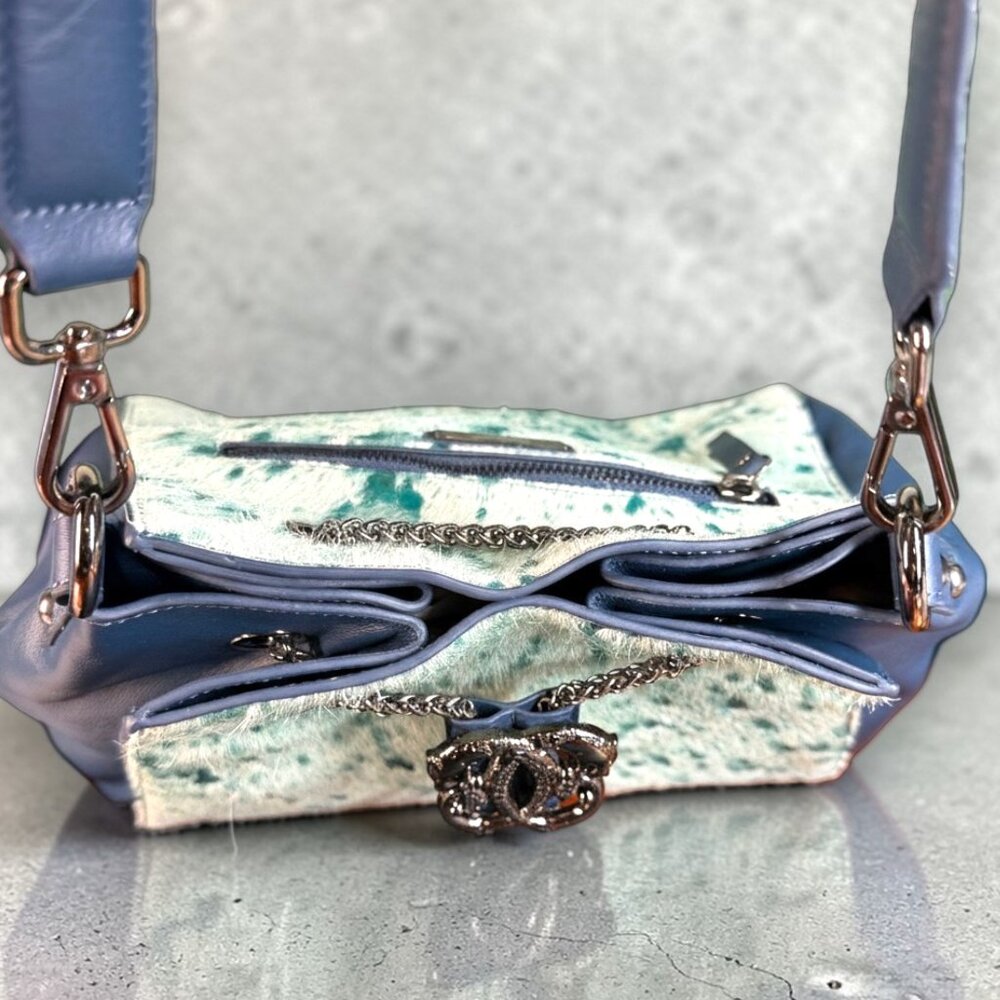 Sharif Legacy Haircalf Leather Drawstring Shoulder Bag - New without tags - Picture 13 of 16
